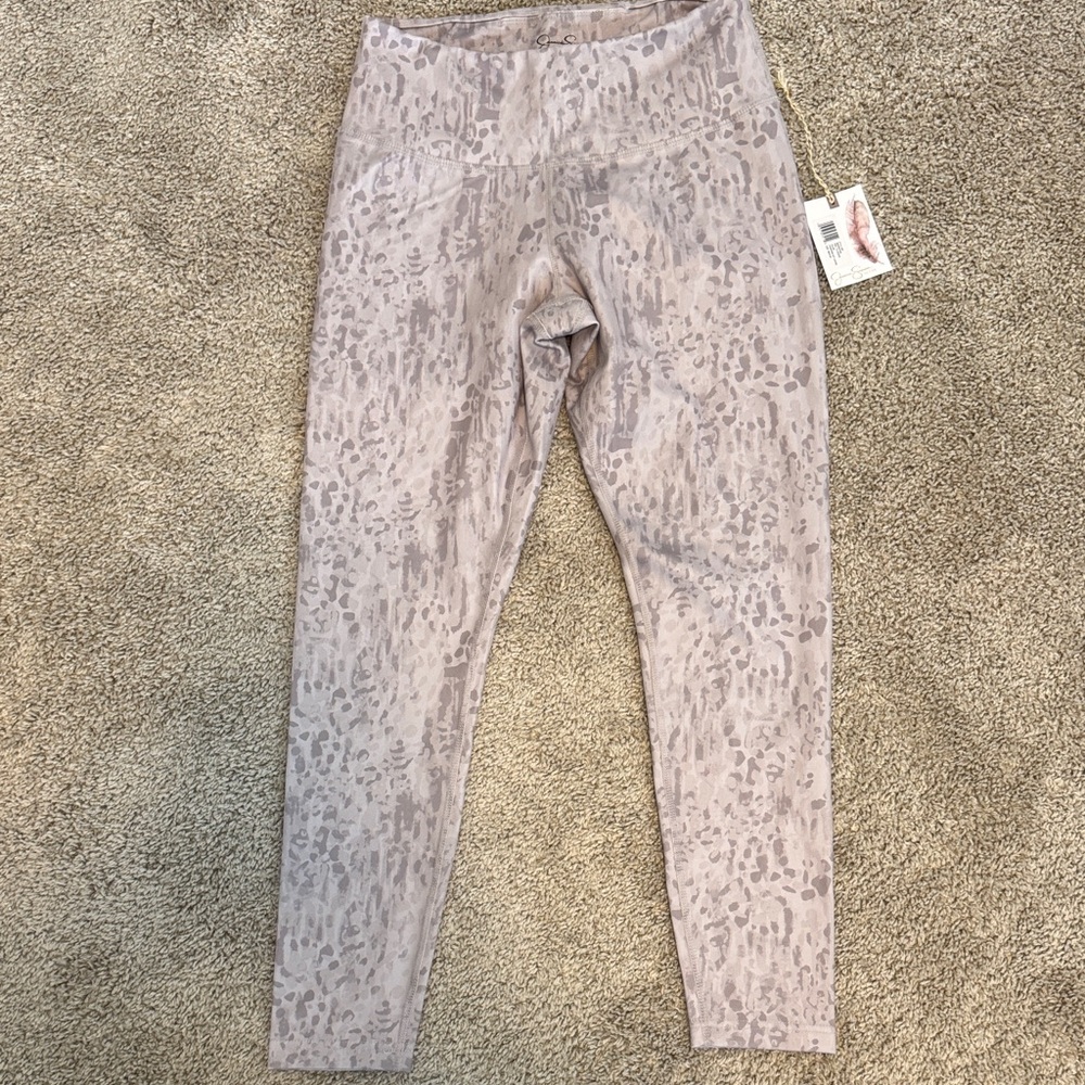 Jessica Simpson Light Grey Animal Patterned Leggings